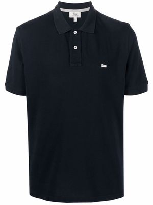 Woolrich embroidered-logo polo shirt - Blue