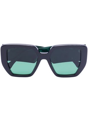 Gucci Eyewear oversized square frame sunglasses - Black