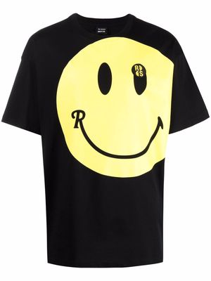 Raf Simons Smiley-print cotton T-shirt - Black