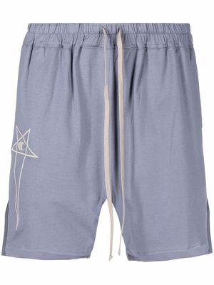 Rick Owens X Champion Dolphin logo-embroidered boxer shorts - Blue