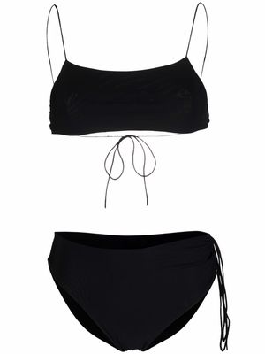 Amazuìn tie-detail bikini set - Black