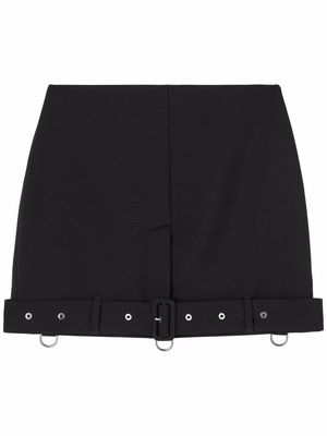 Burberry reconstructed high-waisted mini skirt - Black