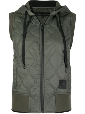 Moose Knuckles wave quilted hooded gilet - Green