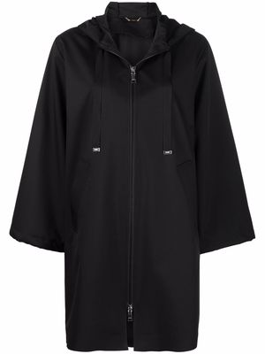 Seventy hooded zip-up coat - Black