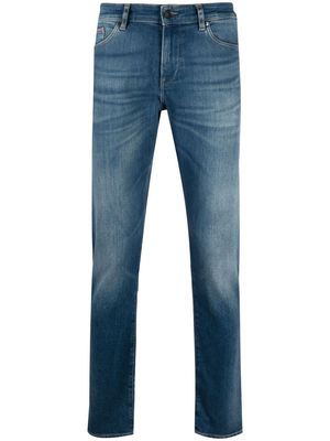 BOSS high-rise slim fit jeans - Blue