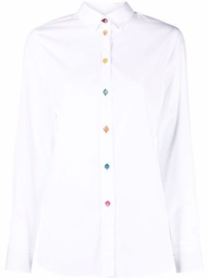 PAUL SMITH button-up cotton shirt - White