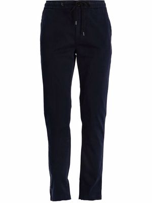 BOSS tapered-fit stretch-cotton trousers - Blue