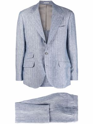 Brunello Cucinelli single-breasted two-piece suit - Blue
