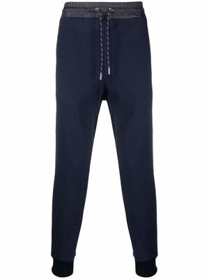 ETRO logo-tape track trousers - Blue