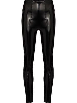 Spanx high-rise faux-leather leggings - Black