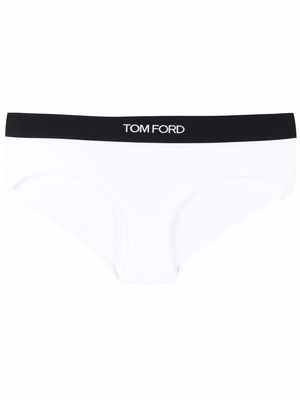 TOM FORD logo waist briefs - White