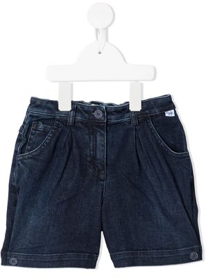Il Gufo elasticated denim shorts - Blue