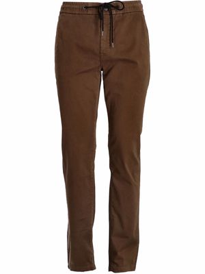 BOSS tapered-fit stretch-cotton trousers - Brown