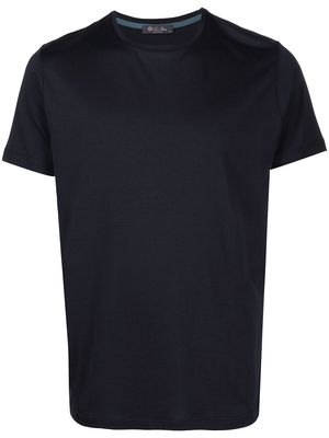 Loro Piana short-sleeve silk T-shirt - Blue
