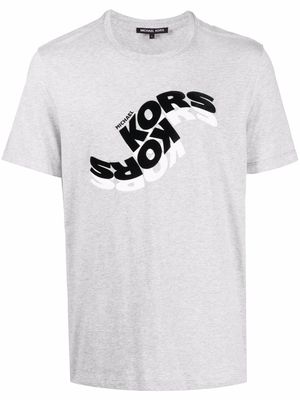Michael Kors chest-logo crewneck T-shirt - Grey
