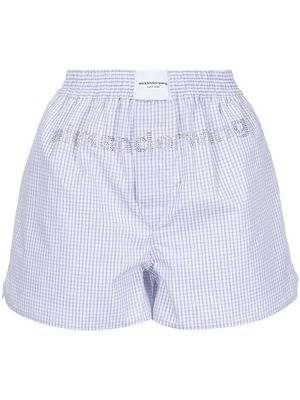 Alexander Wang logo-print boxer shorts - White
