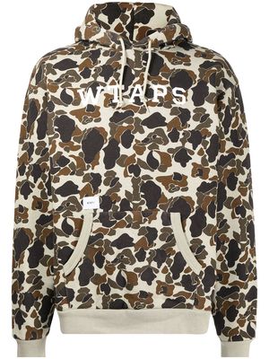 WTAPS camouflage-print pullover hoodie - Green