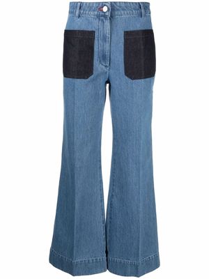 Victoria Beckham Alina wide-leg jeans - Blue