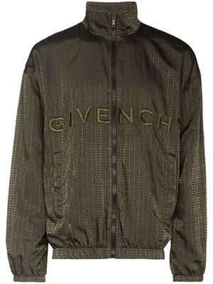 Givenchy 4G-print logo embroidered jacket - Green