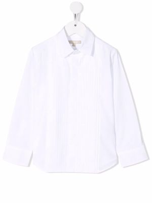 ELIE SAAB JUNIOR pleat-bib shirt - White