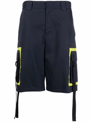 MSGM tassel-detail knee-length shorts - Blue