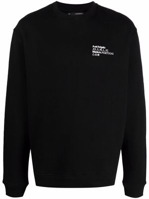 Axel Arigato logo-print organic cotton sweatshirt - Black