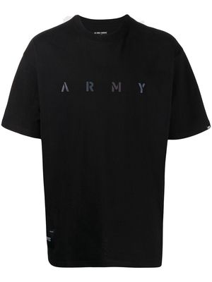 izzue logo-print cotto T-Shirt - Black