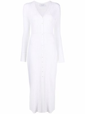 Marine Serre cardigan knit dress - White