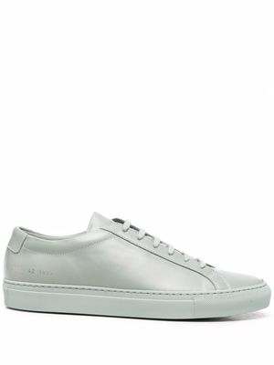 Common Projects side code-print sneakers - Green