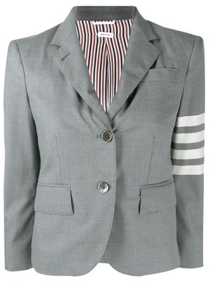 Thom Browne 4-Bar plain weave suiting jacket - Grey