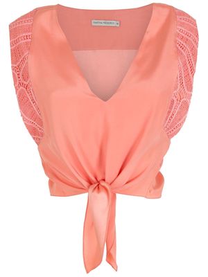 Martha Medeiros Bruna silk blouse - Orange