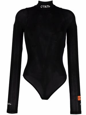 Heron Preston 'СТИЛЬ' long-sleeve bodysuit - Black