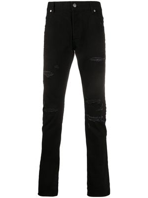 Balmain ripped detailing slim-fit jeans - Black