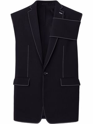 Burberry sleeveless wool jacket - Black