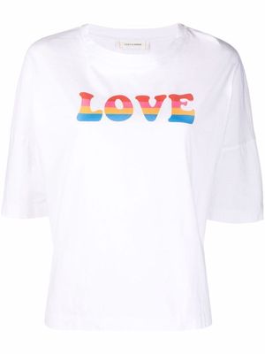 Chinti and Parker oversized LOVE T-shirt - White