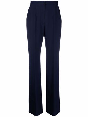 Alexander McQueen tailored high-waisted trousers - Blue