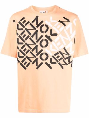Kenzo graphic logo print T-shirt - Orange