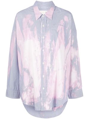 R13 bleached-effect shirt - Blue