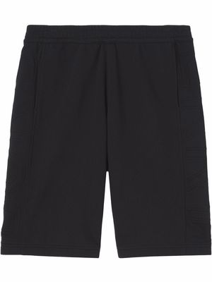 Burberry logo-embossed track shorts - Black