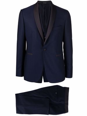Tagliatore slim-cut two-piece dinner suit - Blue
