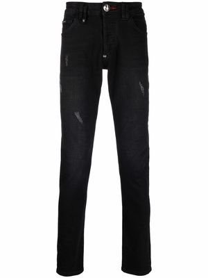 Philipp Plein low-rise straight jeans - Black