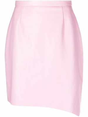 12 STOREEZ asymmetric-hem pencil skirt - Pink