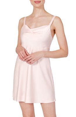 Rya Collection Heavenly Satin Chemise in Petal Pink