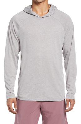 Alo Core Pullover Hoodie in Athletic Heather Grey