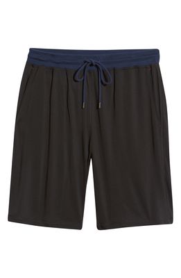 Daniel Buchler Men's Pajama Shorts in Black