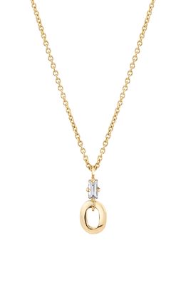 Lizzie Mandler Fine Jewelry XS Knife Edge Diamond Pendant Necklace in Yellow Gold