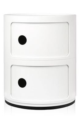 Kartell Componibili Smile 2-Level Drawers in White
