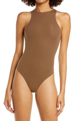 SKIMS Fits Everybody High Neck Bodysuit in Oxide