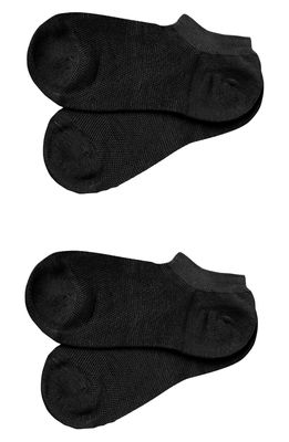 Stems Women's Performance Antistink 2-Pack No-Show Socks in Black