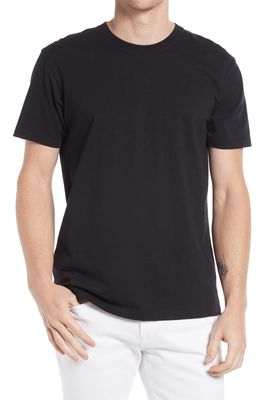 FRAME Logo Cotton T-Shirt in Noir